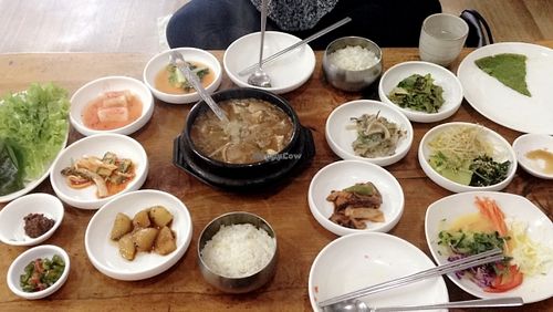 Set menu at Loving Hut - Ulsandae - Ulsan Univ in Ulsan