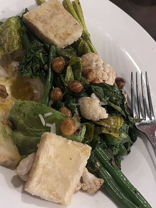 Vegan Bowl add Tofu  at The Living Room on Main in Dunedin