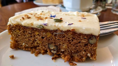 Carrot cake at Exchange Coffee Co in Clitheroe