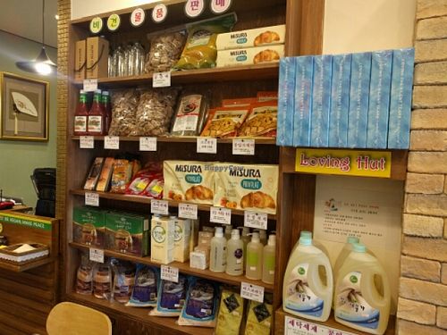 store at Loving Hut in Daejeon