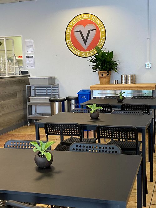 Interior dining space at The Vegetable Hunter in Carlisle
