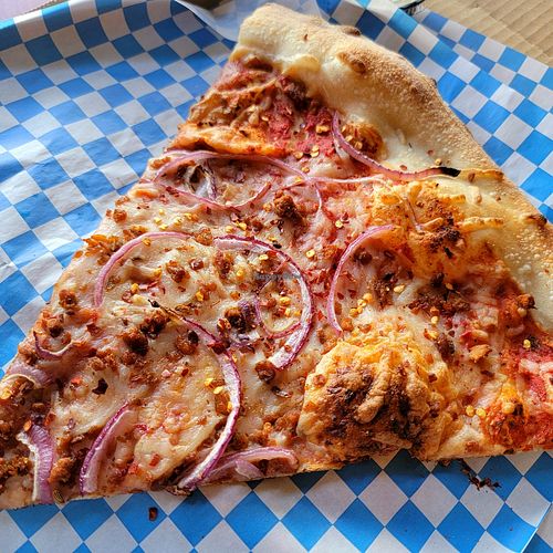 Onion And Beef or Sausage Crumbles? at The Hungry Sasquatch in Vancouver