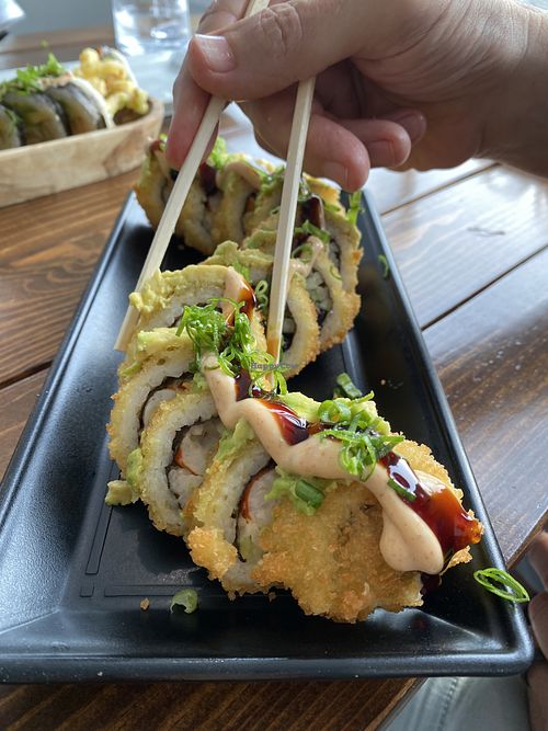 Dragon Roll   at Vegan Castle in Long Beach