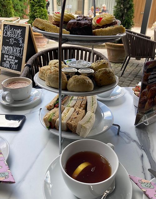 Vegan afternoon tea for 2   at Compton Acres Cafe in Poole