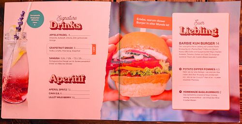 Menu page at Froindlichst at Froindlichst in Berlin