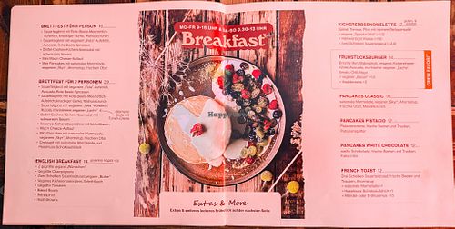 Menu page at Froindlichst at Froindlichst in Berlin