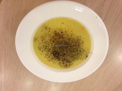 pumpkin soup at Loving Hut 愛家 in Yilan