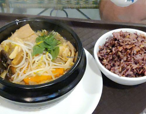 Tofu for rice at Loving Hut 愛家好朋友素食屋 in Penghu