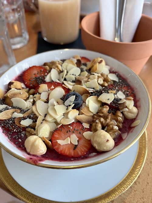 Smoothie bowl  at Stolia in Shkoder