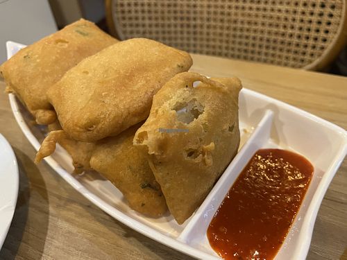 Crispy tempeh 7.5/10  at Nature Vegetarian Restaurant 大自然美蔬食馆 in Batam