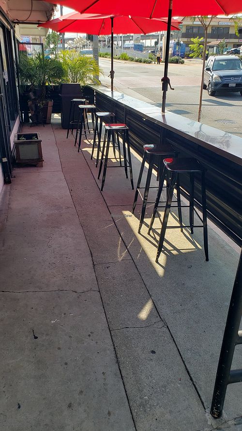 Nice street side dining bar. at 3rd Street Market & Deli in Los Angeles