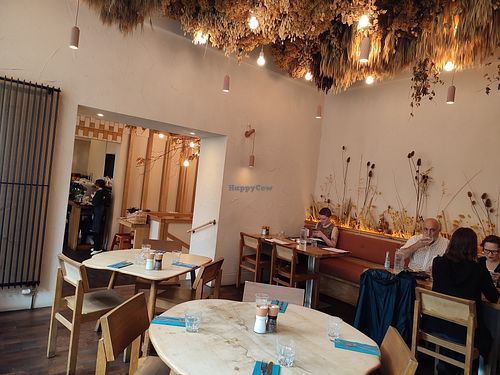 Inside at Hendersons in Edinburgh