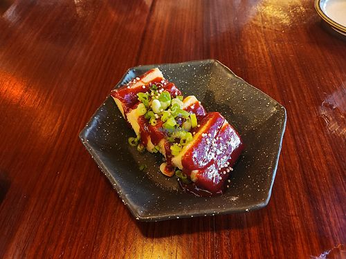 Kung Pao agedashi tofu at Yua Japanese Bistro in Victoria
