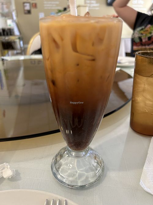 Thai iced tea - I’ve had better - I’d say skip it.   at Loving Hut in Elk Grove