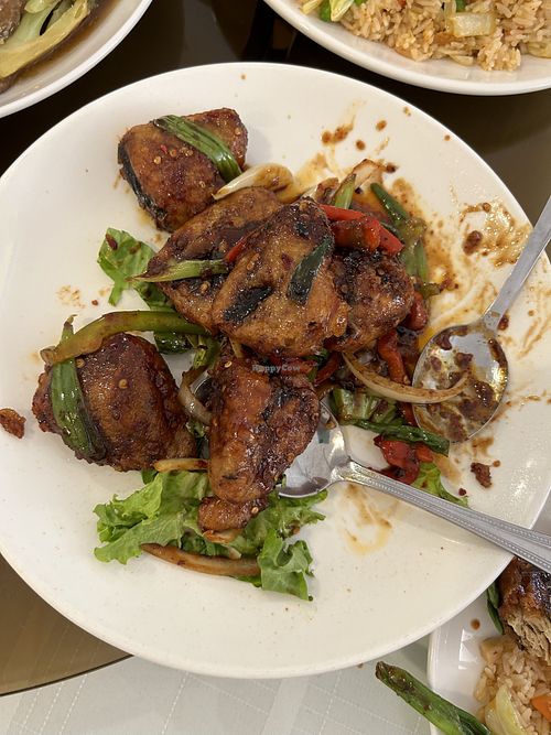 Ocean dish - can’t remember exact name - mixed reviews on this one   at Loving Hut in Elk Grove