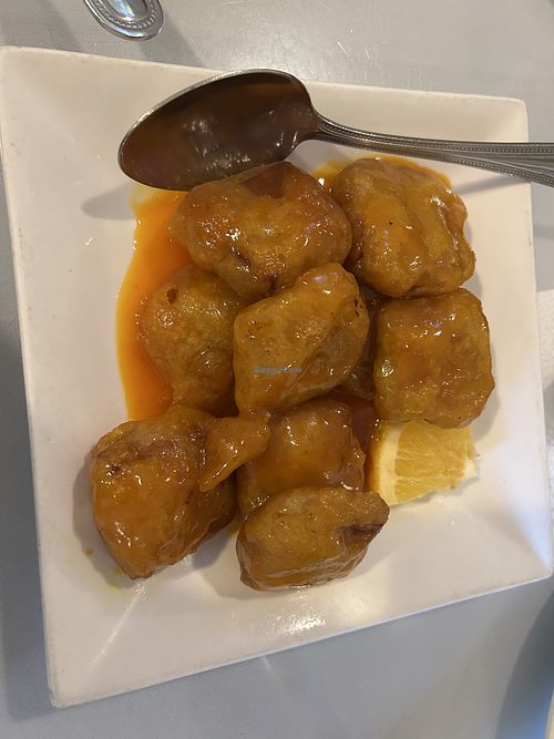 Orange wonder   at Loving Hut in Elk Grove