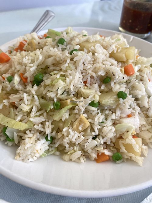 Pineapple Tofu Rice 😛  at Loving Hut in Elk Grove