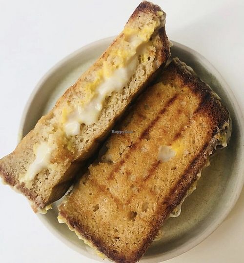 Vegan egg and cheese sandwich   at Sanki Atölye in Istanbul