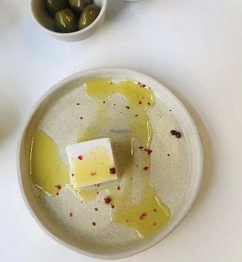 Vegan feta   at Sanki Atölye in Istanbul