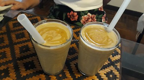 Salted caramel smoothies at MOODs  in Chiang Mai