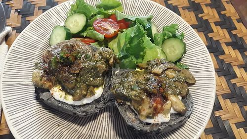 Mushroom toast at MOODs  in Chiang Mai