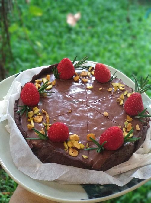 Chocolate pie at MOODs  in Chiang Mai