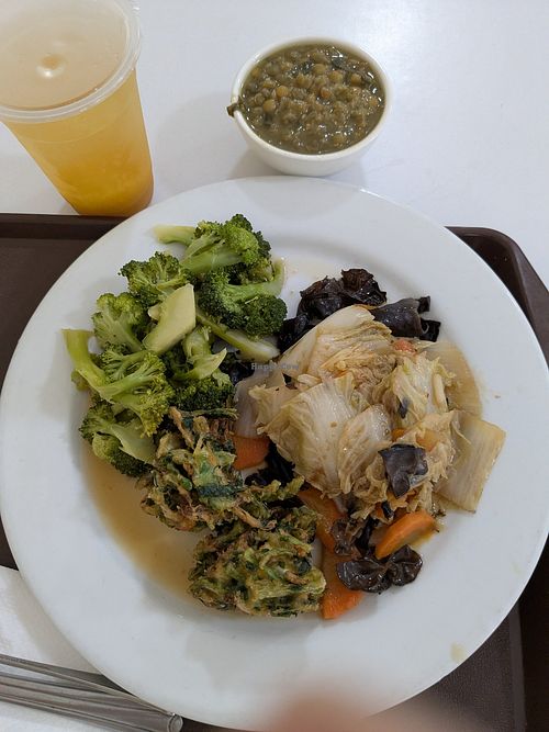 The lunch items I chose on the day I went at Loving Hut in Panama City