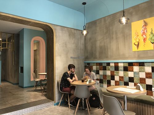 Interior at Go Vegan Cafe in Batumi