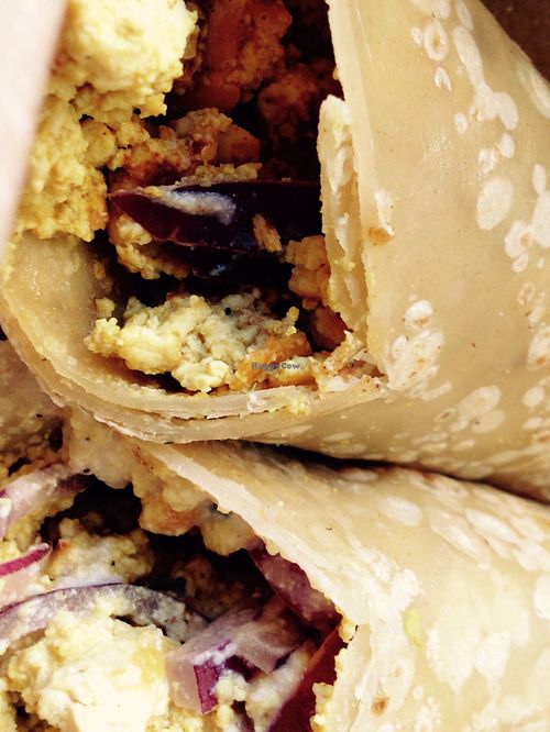 Vegan gf brekkie burrito at Local Sprouts Cafe in Portland