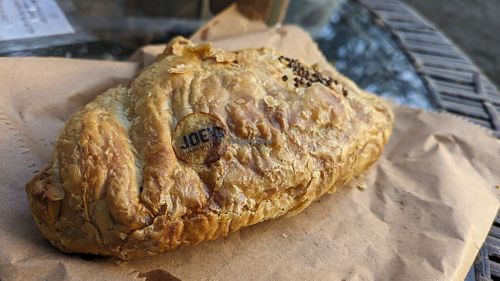 Saag aloo pasty at Joey's Cafe in Ambleside