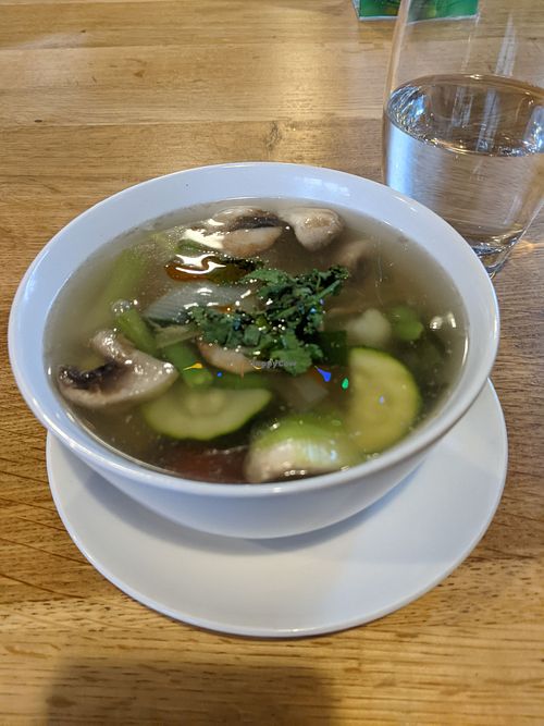 Vegan Tom Yum at Saphan Thai in Aberystwyth