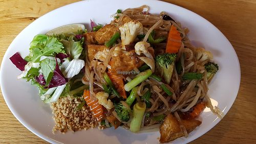 Pad Thai vegan at Saphan Thai in Aberystwyth