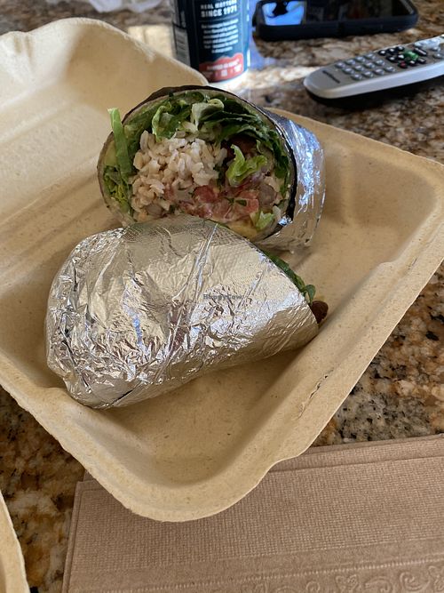 The burrito  at Rock n Roots in Williston Park