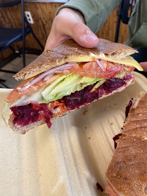 The Rock n Roots panini  at Rock n Roots in Williston Park