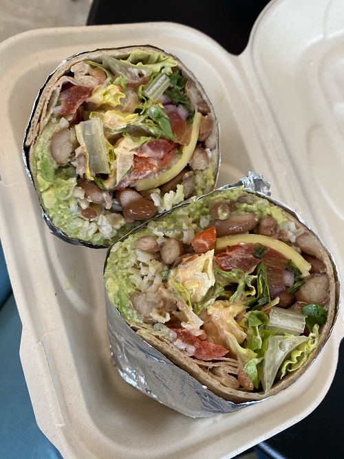 The burrito wrap   at Rock n Roots in Williston Park