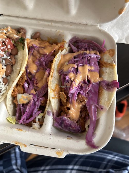 Jack fruit tacos  at Rock n Roots in Williston Park