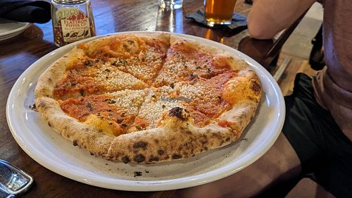 vegan marinara pie - fab crust at Racca's Pizzeria Napoletana in Casper