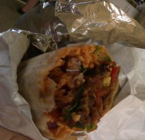 vegan breakfast burrito, the tacos are prettier at Fuel Cafe in Memphis