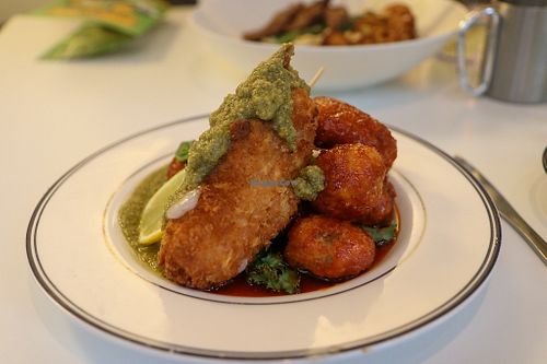 fried mushrooms with sticky rice cake at Little Gangster - 리틀갱스터 in Seoul
