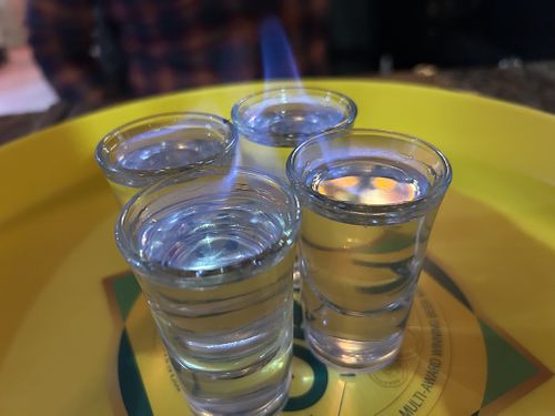 Flaming Sambuca  at The Magna Tandoori in Berwick-upon-tweed