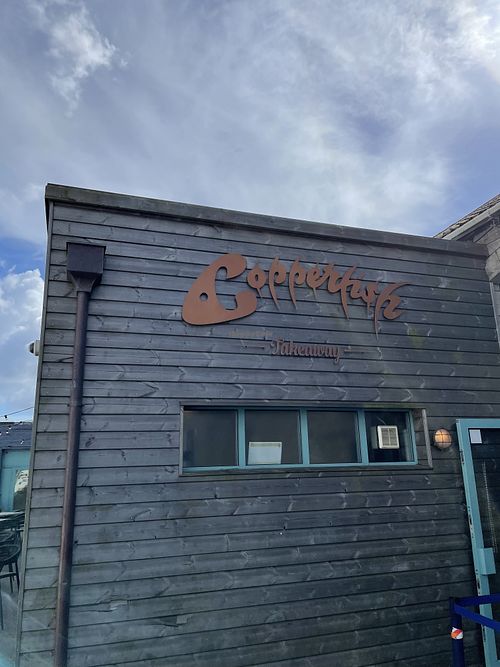 Outside at Copperfish in The Mumbles