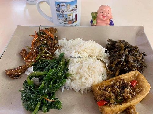 Economic rice. Photo by Henry Lau aka Mr Purple at Huang Xuan Vegetarian 皇轩素 - Toa Payoh in Central Singapore
