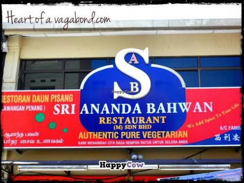 front at Sri Ananda Bahwan (Pure Vegetarian) - Georgetown in Penang