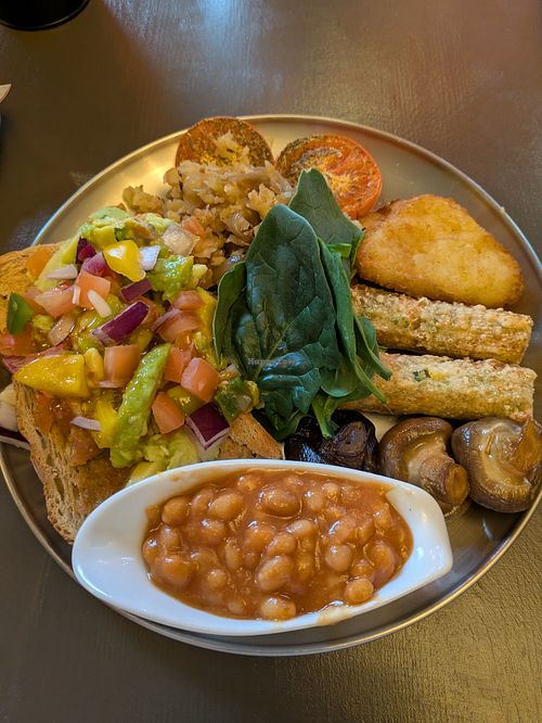 Full Vegan English at Ju Ju's Cafe in Birmingham