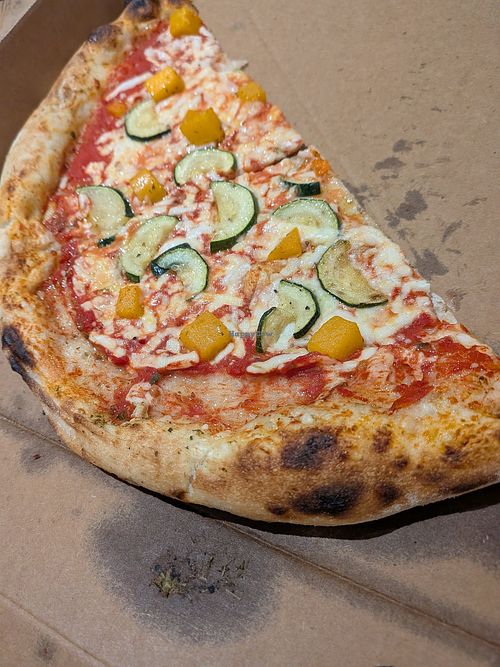 Vegan pizza take away at Planta Cafe & Eatery in Elgin