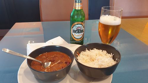 Rajma beans with basmati rice at Indivik in Vastervik