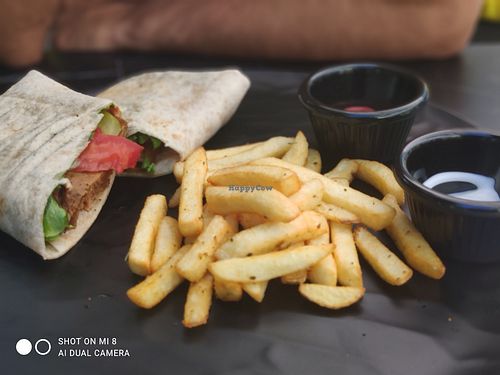 Döner dürüm at Yaşam Vegan Cafe in Antalya