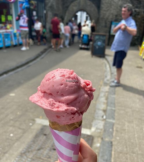 Strawberry at Fecci's in Tenby