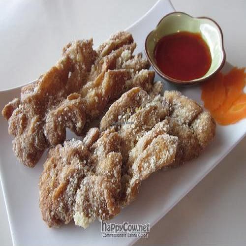 Vegetarian Pork Chop (deep fried) $7.80 at Wei-e Era Taiwanese Vegetarian Cafe in Concord