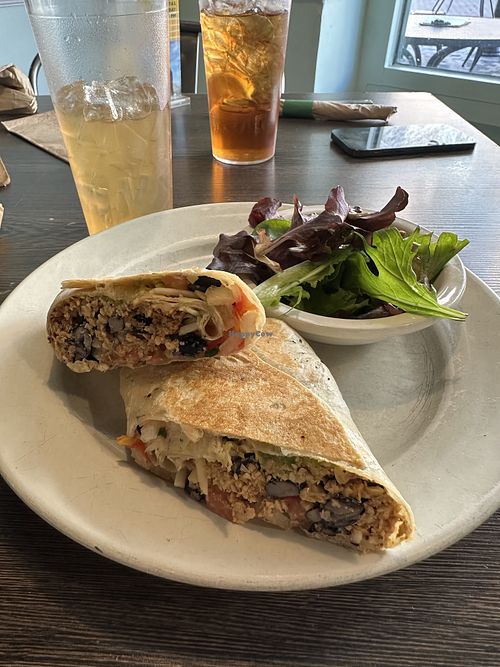 Walnut Chorizo wrap  at Kayak Kafe - Broughton in Savannah